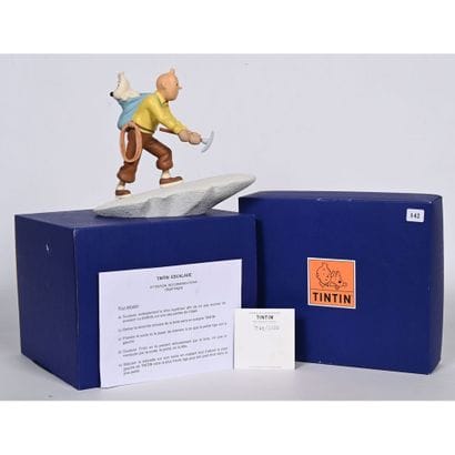 LEBLON DELIENNE. Tintin escalade. Figurine...