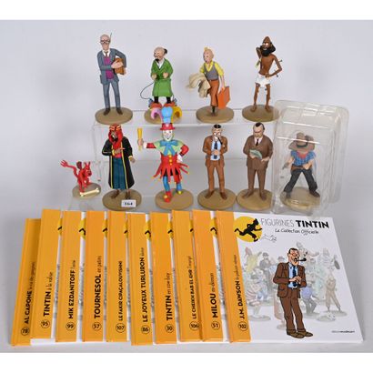 10 FIGURINES Tintin de la Collection Officielle...
