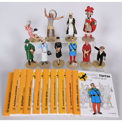 10 FIGURINES Tintin de la Collection Officielle...