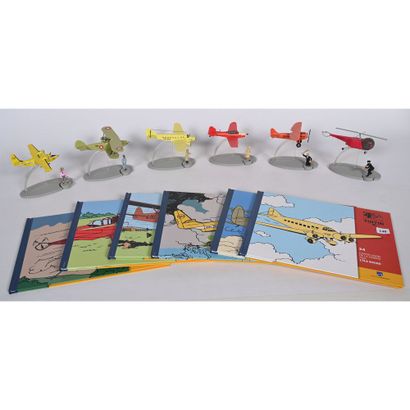 6 AVIONS et hélicoptère et leur fascicule...