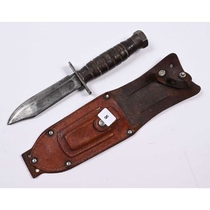 COUTEAU DE SURVIE PILOTE Milpar sur lame...