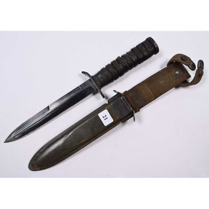 COUTEAU DE COMBAT US M3 Case 1943 sur lame...