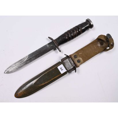 COUTEAU DE COMBAT US M3 Kinfolks. Fourreau...