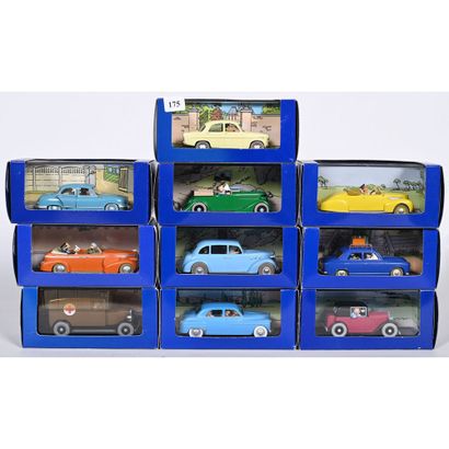 COLLECTION de 10 voitures de Tintin au 1/43ème....