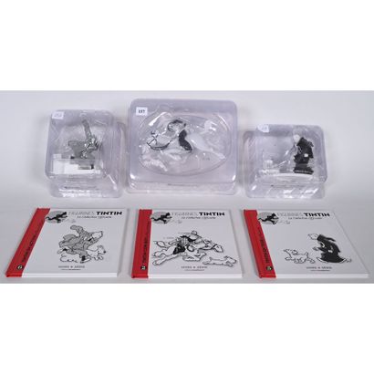 3 FIGURINES Tintin de la Collection Officielle...