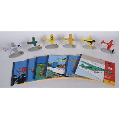 6 AVIONS et leur fascicule avec les numéros...