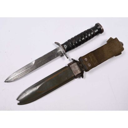 COUTEAU DE COMBAT US M3 Case 1943. Fourreau...