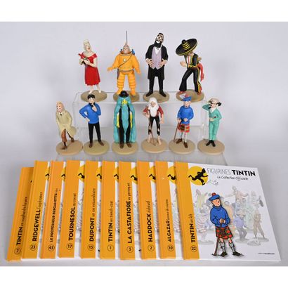 10 FIGURINES Tintin de la Collection Officielle...