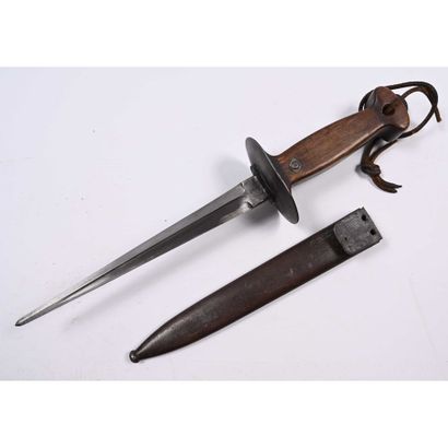 COUTEAU DE COMBAT belge, 1ère variante Sanderson...