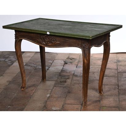 TABLE BASSE DE STYLE LOUIS XV en chêne à...