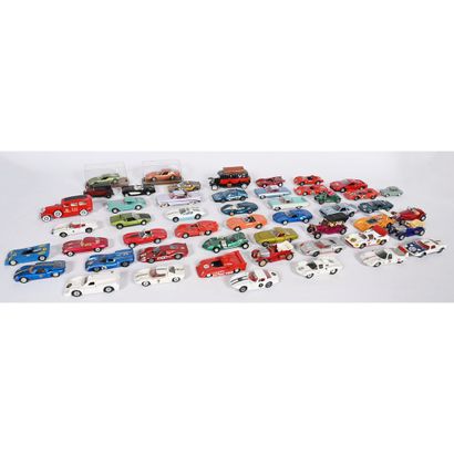 50 voitures miniatures 1/43ème sans boîte...