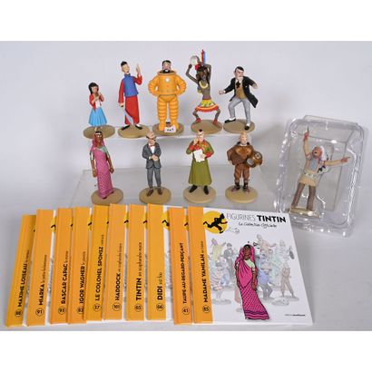 10 FIGURINES Tintin de la Collection Officielle...