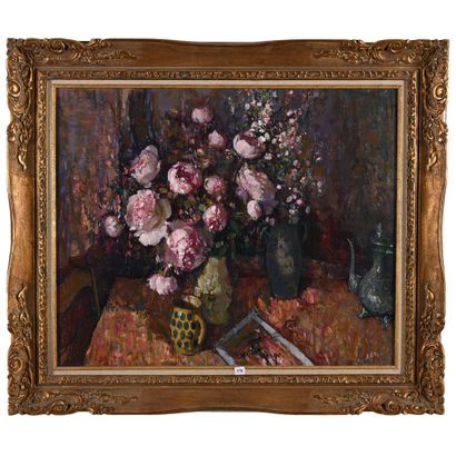 VETTER René. «Nature morte au bouquet de...