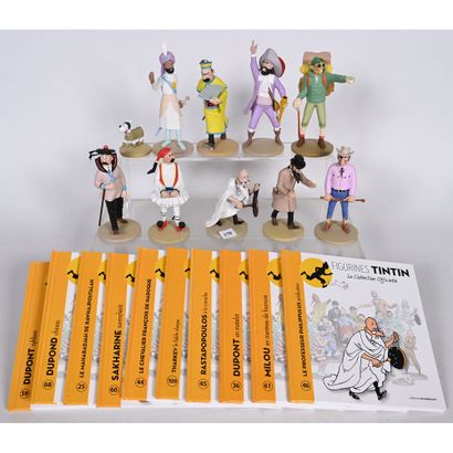 10 FIGURINES Tintin de la Collection Officielle...