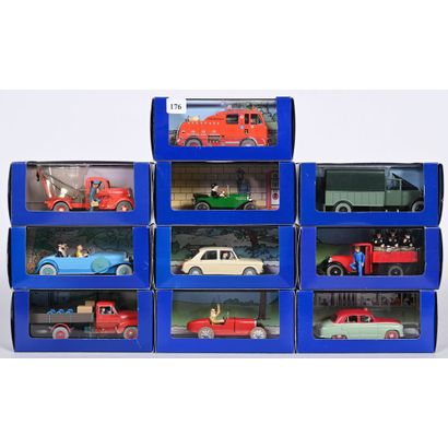 COLLECTION de 10 voitures de Tintin au 1/43ème....