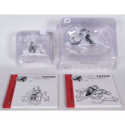 2 FIGURINES Tintin de la Collection Officielle...