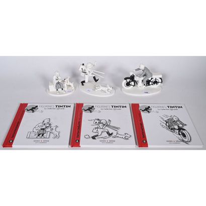 3 FIGURINES Tintin de la Collection Officielle...
