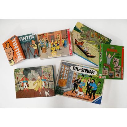 ENSEMBLE de 5 PUZZLES sur les aventures de...