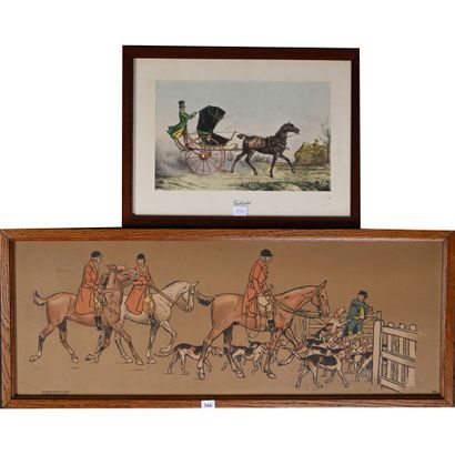GRAVURE ANGLAISE intitulée «Cabriolet». On...