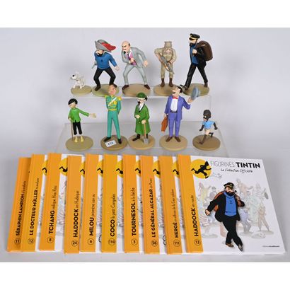 10 FIGURINES Tintin de la Collection Officielle...