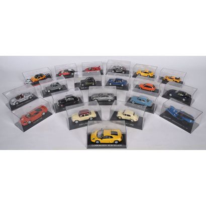 20 voitures 1/43ème de modèles différents...