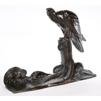 FIOT Maximilien. «Balbuzard pêcheur». Bronze...