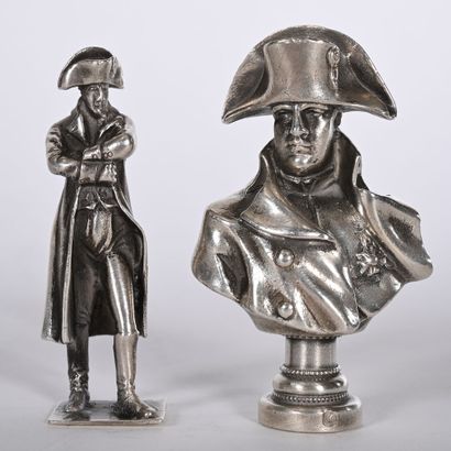 CACHET Buste de Napoléon en argent massif...