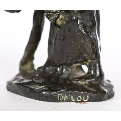 DALOU Jules Aimé. (1838-1902). «La glaneuse...