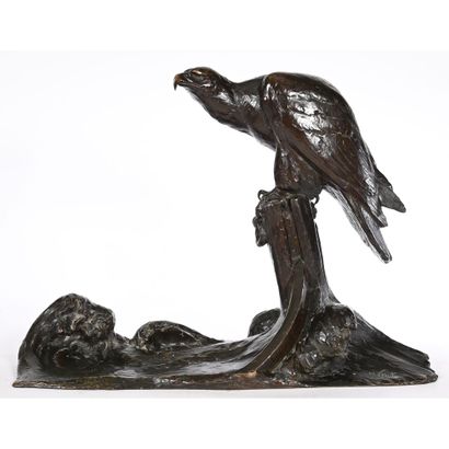 FIOT Maximilien. «Balbuzard pêcheur». Bronze...