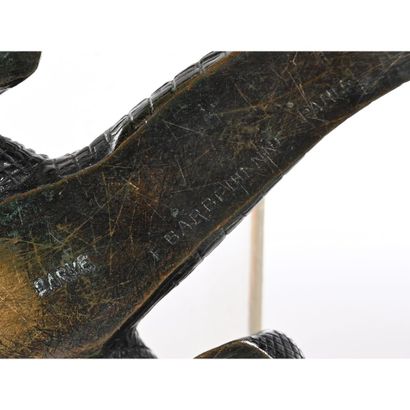 BARYE Antoine-Louis. (1795-1875). «Crocodile»....