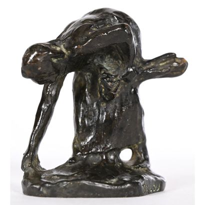 DALOU Jules Aimé. (1838-1902). «La glaneuse...