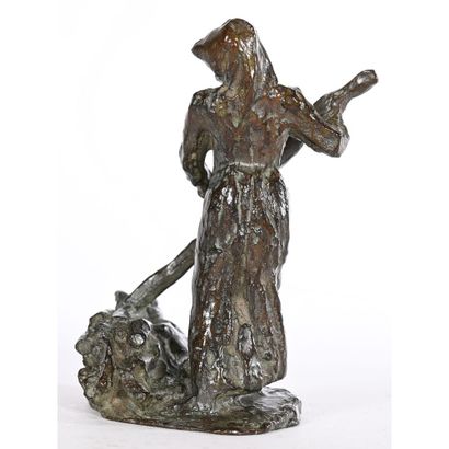 DALOU Jules Aimé. (1838-1902). «La faneuse»....