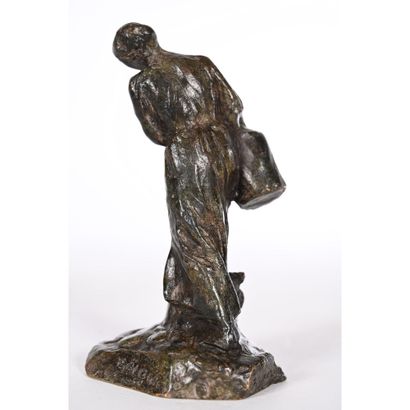DALOU Jules Aimé. (1838-1902). «La porteuse...