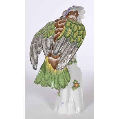 MEISSEN. SUJET en porcelaine polychrome représentant...