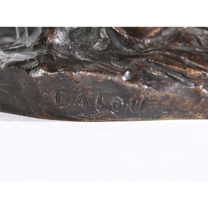 DALOU Jules Aimé. (1838-1902). «Le rabatteur...