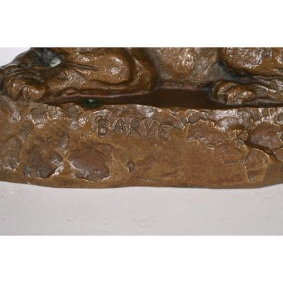 BARYE Antoine-Louis. (1795-1875). «Panthère...