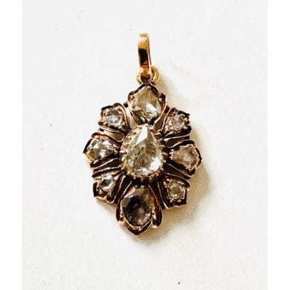 NAPOLEON III. Pendentif en or jaune 750°/°°...