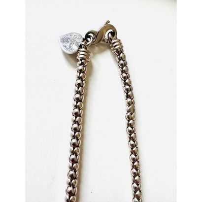 O.J. PERRIN. Necklace in white gold 750°/°°...