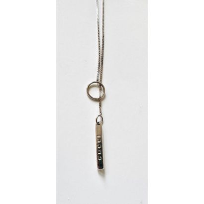 GUCCI. 750°/°° white gold chain necklace...