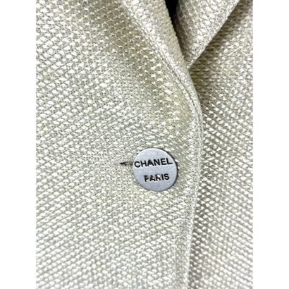 CHANEL. Jacket in golden cotton and viscose...