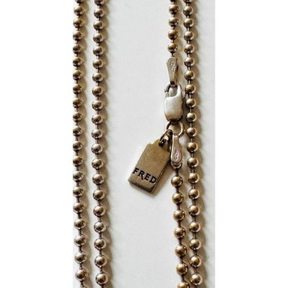 FRED. 2-gold 750°/°° necklace adorned with...