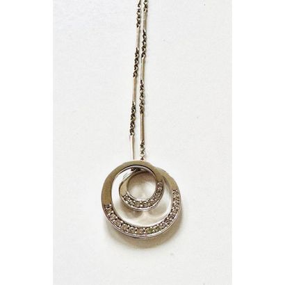 COLLAR in white gold 750°/°° with a diamond-set...