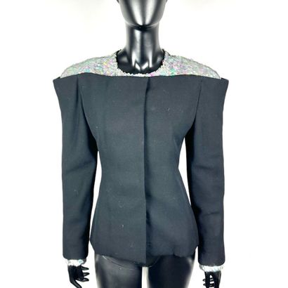 PACO RABANNE. Paulée jacket. Round collar...