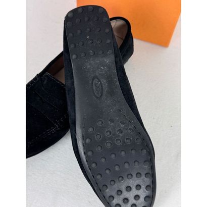 TOD'S. Black suede loafers. Perfect condition...