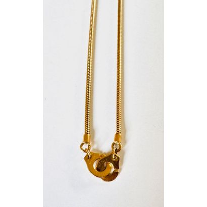 DINH VAN. R10 handcuff necklace in yellow...