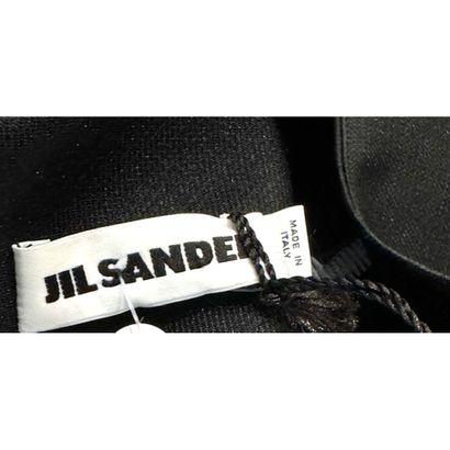 Jil SANDER. Sleeveless long dress in black...