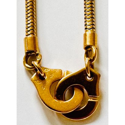 DINH VAN. R10 handcuff necklace in yellow...