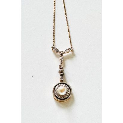 ROMANTIC PERIOD. COLLAR 2 gold 750°/°° forçat...
