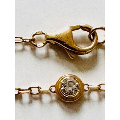 CARTIER. Chain bracelet in 750°/°° yellow...