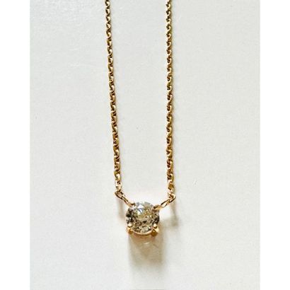 COLLAR in 750°/°° yellow gold with a 0ct90...